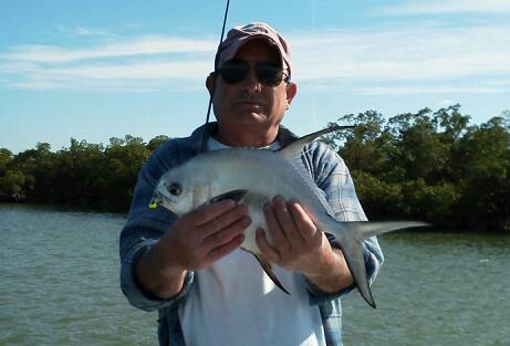 These small permit put up a great fight on light tackle...